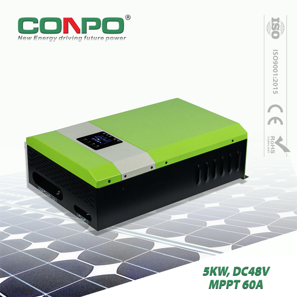 5000W, DC48V, MPPT60A, AC230V, Hybrid Solar Inverter