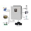 5KVA/5000W(PF=1), DC48V, PWM 50A, AC230V, Hybrid Solar Inverter