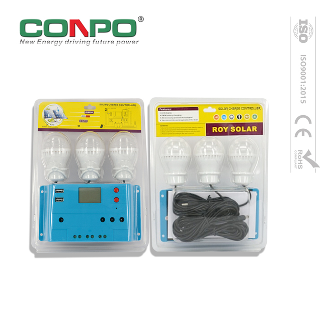 15A, 12V/24V Auto., PWM, 2*USB, LED with light CK Solar Charge Controller/Regulator