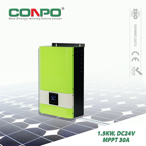 1500W, DC24V, MPPT30A, AC230V, Hybrid Solar Inverter