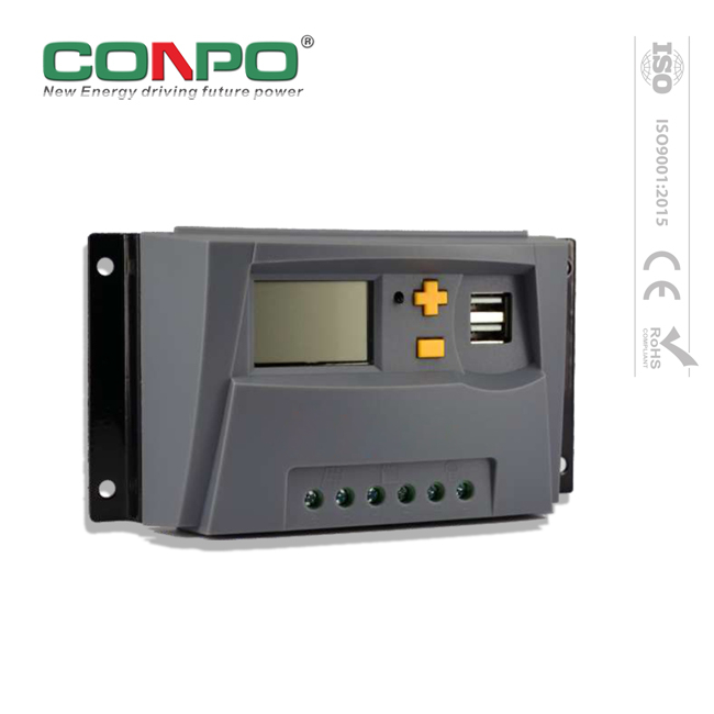 10A, 12V/24V/36V/48V Auto., PWM, 2*USB, LCD with RJ45 port, remote communication function(optional) SK Solar Charge Controller/Regulator